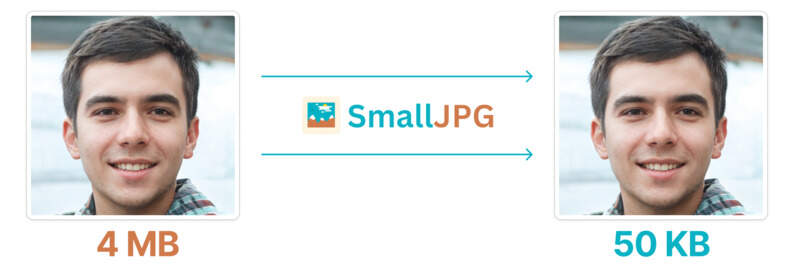 Compress JPG to 50kb with smalljpg